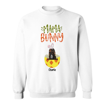 Personalized Easter Mom Bunny Dog Sweatshirt - Thegiftio UK