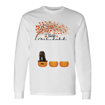 Personalized Fall Halloween Dog Long Sleeve Shirt - Thegiftio UK