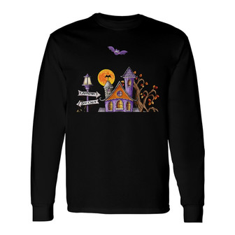 Personalized Fall Halloween Grandma Boo Crew Long Sleeve Shirt - Thegiftio UK