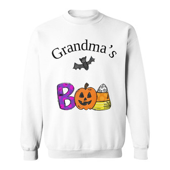 Personalized Fall Halloween Grandma Boo Sweatshirt - Thegiftio UK