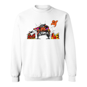 Personalized Fall Halloween Momster Sweatshirt - Thegiftio UK