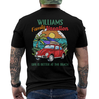 Personalized Family Beach Vacation White Back Print T-Shirt - Thegiftio UK
