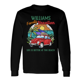Personalized Family Beach Vacation White Long Sleeve Shirt - Thegiftio UK