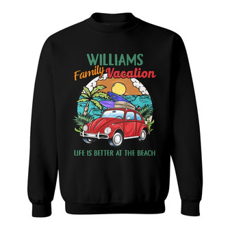 Personalized Family Beach Vacation White Sweatshirt - Thegiftio UK