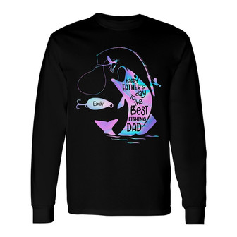 Personalized FD Fishing Dad Long Sleeve Shirt - Thegiftio UK