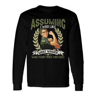 Personalized Female Veteran FD Long Sleeve Shirt - Thegiftio UK