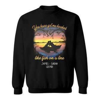 Personalized Fishing Couple Sweatshirt - Thegiftio UK