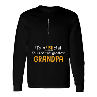 Personalized Fishing Dad Grandpa Long Sleeve Shirt - Thegiftio UK