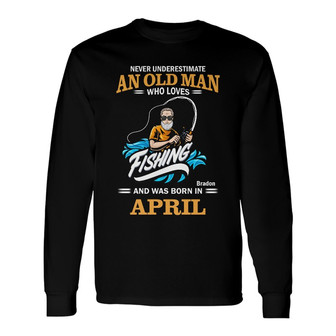 Personalized Fishing Dad Grandpa Long Sleeve Shirt - Thegiftio UK