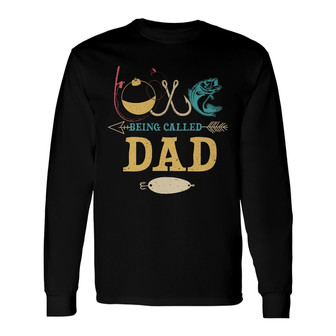 Personalized Fishing Dad Grandpa Love Long Sleeve Shirt - Thegiftio UK