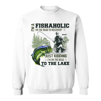 Personalized Fishing Fishaholic Sweatshirt - Thegiftio UK