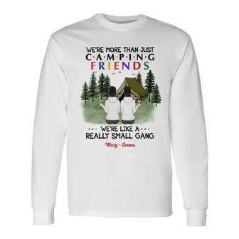 Personalized Friends Camping Long Sleeve Shirt - Thegiftio UK