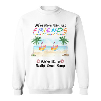 Personalized Friends Flamingo Beach Sweatshirt - Thegiftio UK