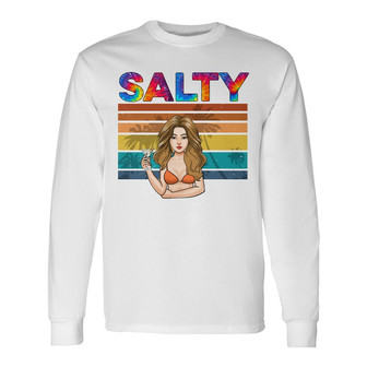 Personalized Friends Salty Lil Beach Long Sleeve Shirt - Thegiftio UK