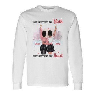 Personalized Friends Sisters By Heart Long Sleeve Shirt - Thegiftio UK