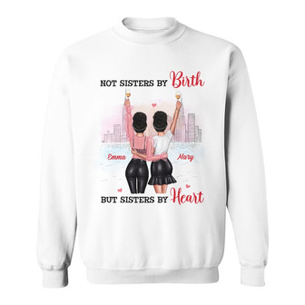 Personalized Friends Sisters By Heart Sweatshirt - Thegiftio UK