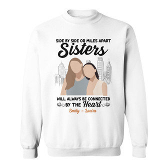 Personalized Friends Sisters By The Heart Sweatshirt - Thegiftio UK