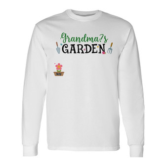 Personalized Garden of Mom Grandma Long Sleeve Shirt - Thegiftio UK