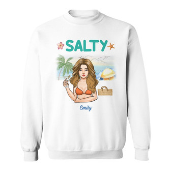 Personalized Girl Beach Sweatshirt - Thegiftio UK