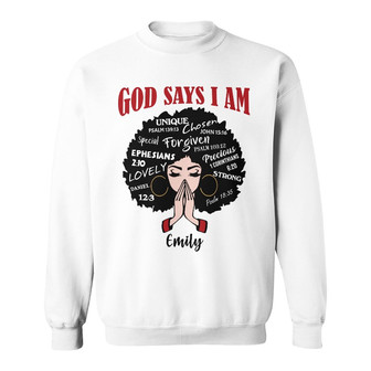 Personalized God Says Sweatshirt - Thegiftio UK