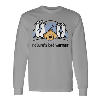Personalized Goldendoodle Dog Bed Warmer White Long Sleeve Shirt - Thegiftio UK