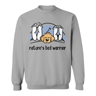 Personalized Goldendoodle Dog Bed Warmer White Sweatshirt - Thegiftio UK