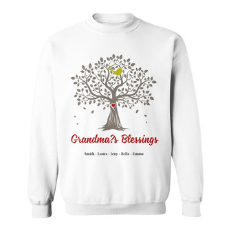 Personalized Grandma Blessing Tree Sweatshirt - Thegiftio UK