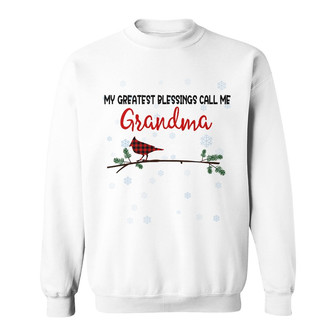 Personalized Grandma Blessings Christmas Sweatshirt - Thegiftio UK