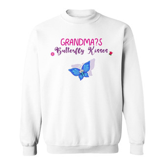 Personalized Grandma Butterfly White Sweatshirt - Thegiftio UK