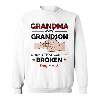 Personalized Grandma Cant Be Broken Sweatshirt - Thegiftio UK