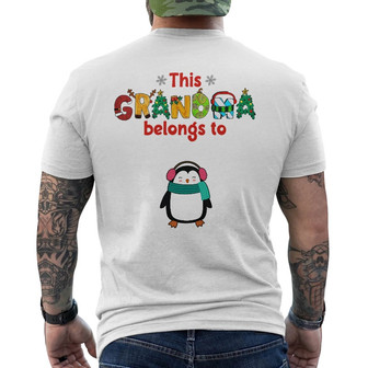 Personalized Grandma Christmas Back Print T-Shirt - Thegiftio UK