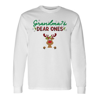 Personalized Grandma Dear Ones Christmas Long Sleeve Shirt - Thegiftio UK