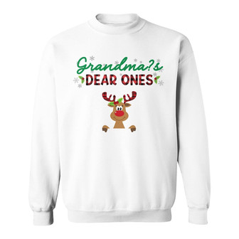Personalized Grandma Dear Ones Christmas Sweatshirt - Thegiftio UK