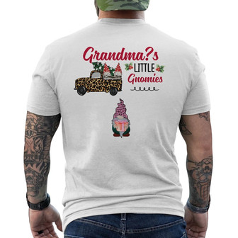 Personalized Grandma Gnomes In Red Truck Christmas Back Print T-Shirt - Thegiftio UK