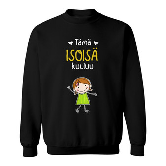 Personalized Grandma Grandpa Belongs Finnish Isoisä Isoäiti Sweatshirt - Thegiftio UK