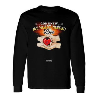 Personalized Grandma Grandpa Need An Angel Long Sleeve Shirt - Thegiftio UK
