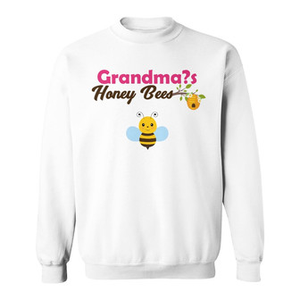 Personalized Grandma Honey Bees White Sweatshirt - Thegiftio UK