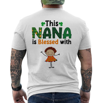 Personalized Grandma Irish St Patrick's Day Back Print T-Shirt - Thegiftio UK