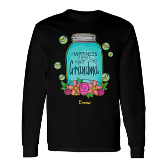 Personalized Grandma Jar Long Sleeve Shirt - Thegiftio UK
