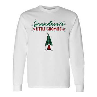 Personalized Grandma Little Gnomies Christmas Long Sleeve Shirt - Thegiftio UK