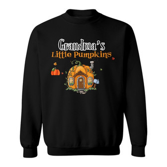 Personalized Grandma Little Pumpkin Fall Sweatshirt - Thegiftio UK