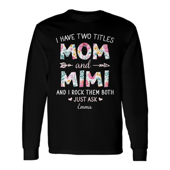 Personalized Grandma Long Sleeve Shirt - Thegiftio UK