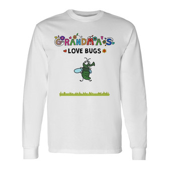 Personalized Grandma Love Bugs Long Sleeve Shirt - Thegiftio UK