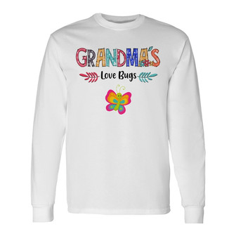 Personalized Grandma Love Bugs Long Sleeve Shirt - Thegiftio UK