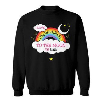 Personalized Grandma Love To The Moon Sweatshirt - Thegiftio UK
