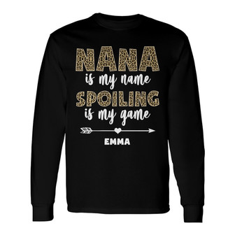 Personalized Grandma Nana Long Sleeve Shirt - Thegiftio UK