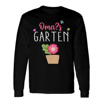 Personalized Grandma Oma Garden Long Sleeve Shirt - Thegiftio UK