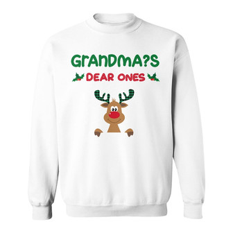 Personalized Grandma Reindeer Christmas Sweatshirt - Thegiftio UK