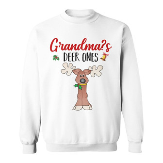 Personalized Grandma Reindeer Christmas Sweatshirt - Thegiftio UK