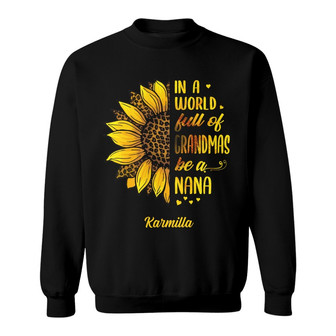 Personalized Grandma Sunflower Sweatshirt - Thegiftio UK